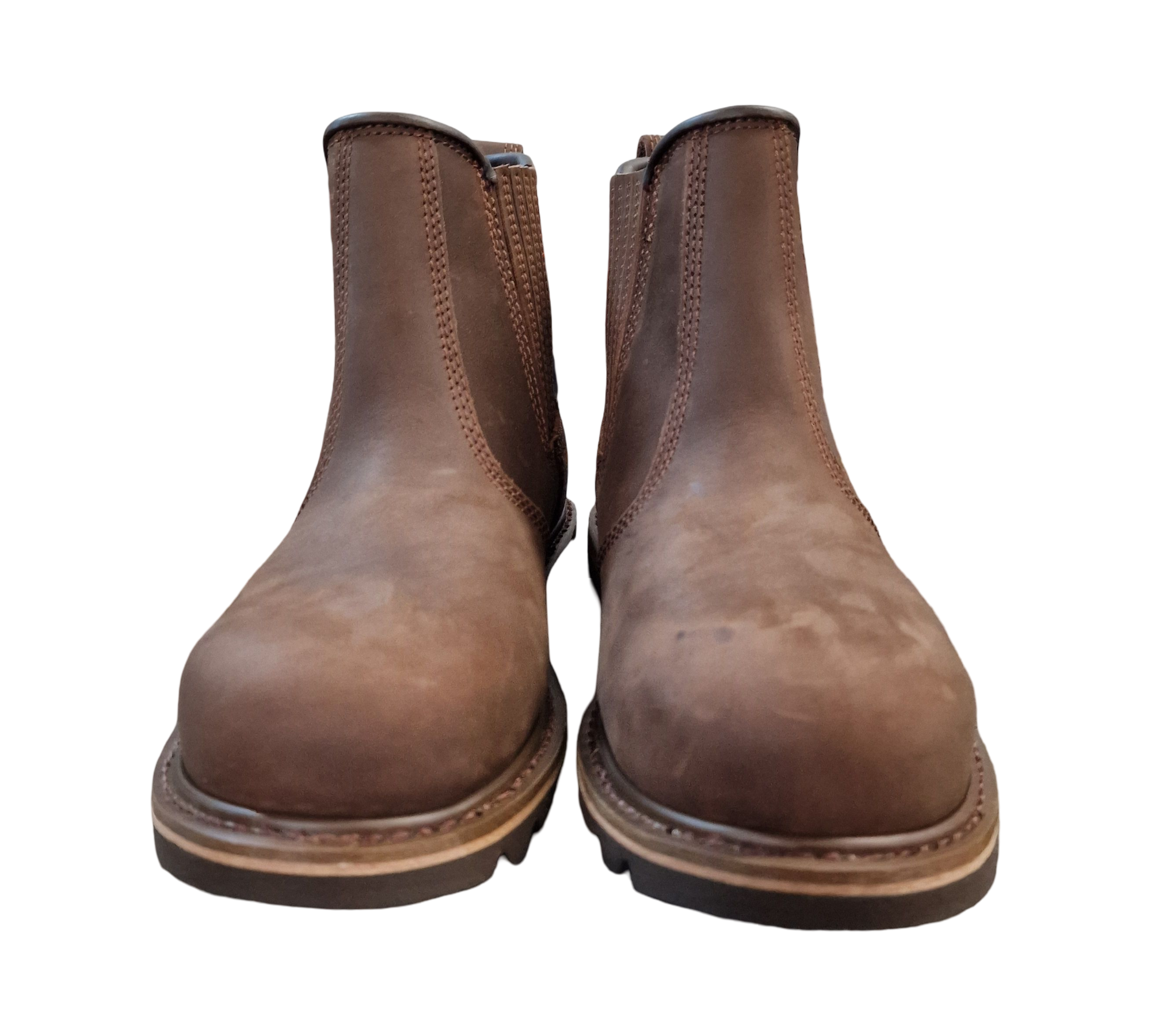 V12 Rawhide, Sicherheitsstiefel aus geöltem Leder, Größe 09 UK 43 EU, braun