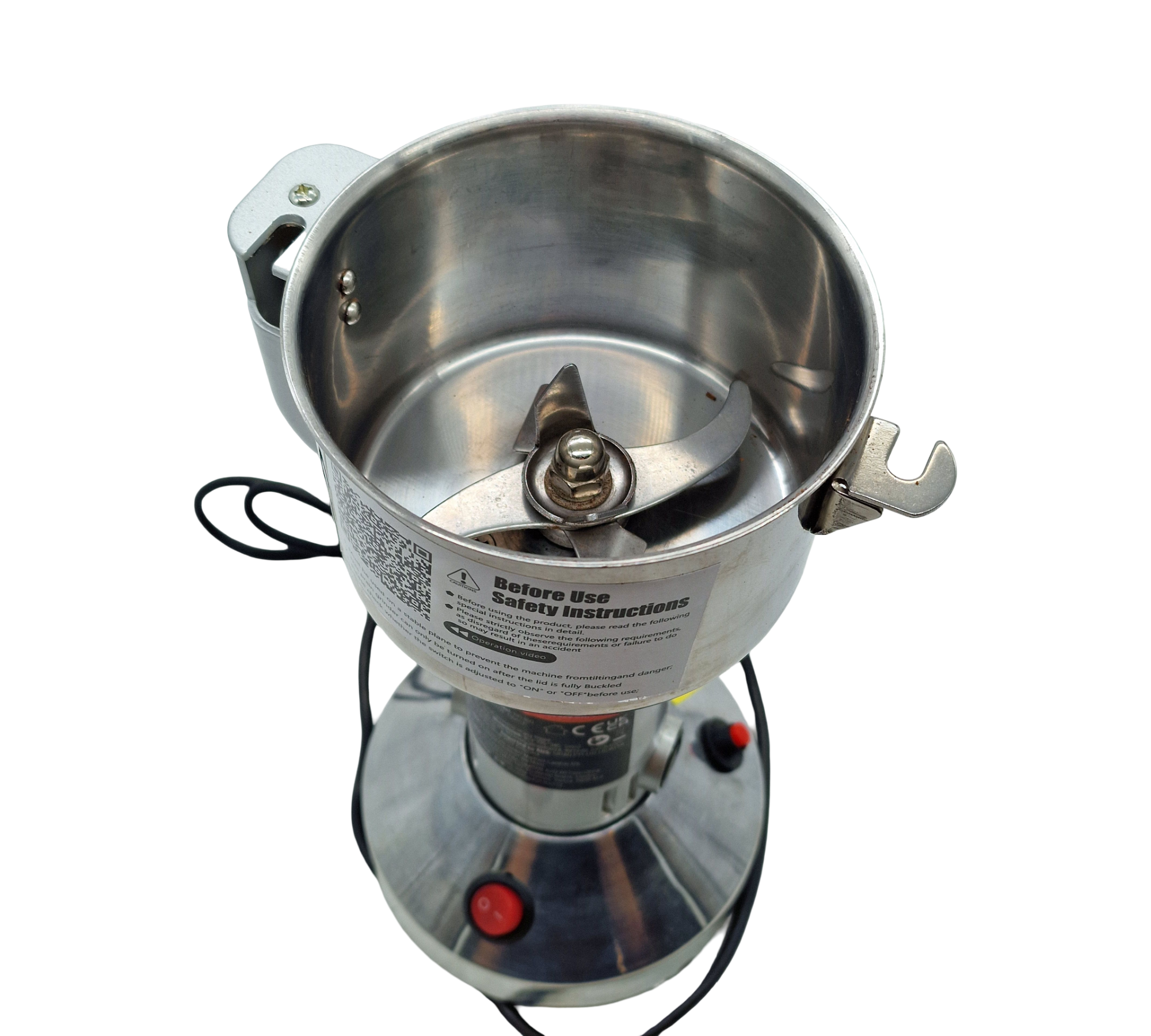 VEVOR Elektrische Getreidemühle Gewürzmühle 850 W Edelstahl
