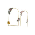 VEVOR Hochzeitsbogen 2er-Set Ständer 2,2 m 1,8 m Gold
