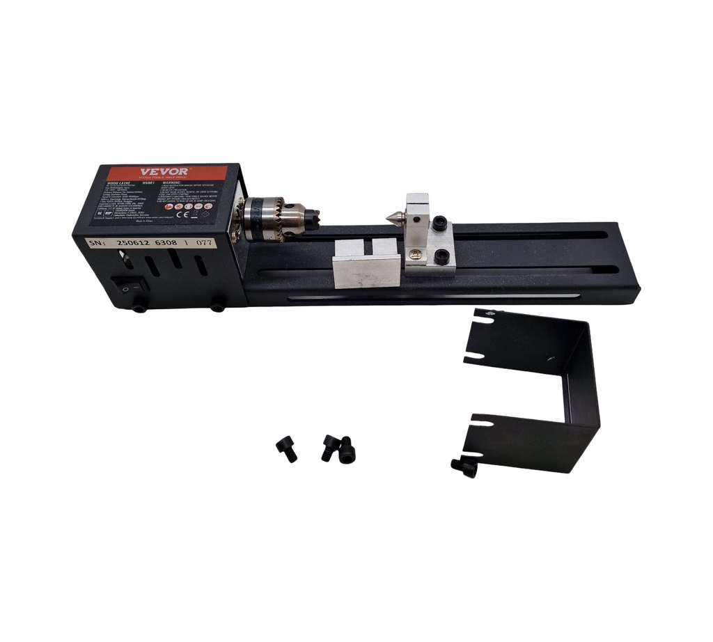 VEVOR Mini Drehbank 96W 70 mm 4250-8500 U/min 7-Gang