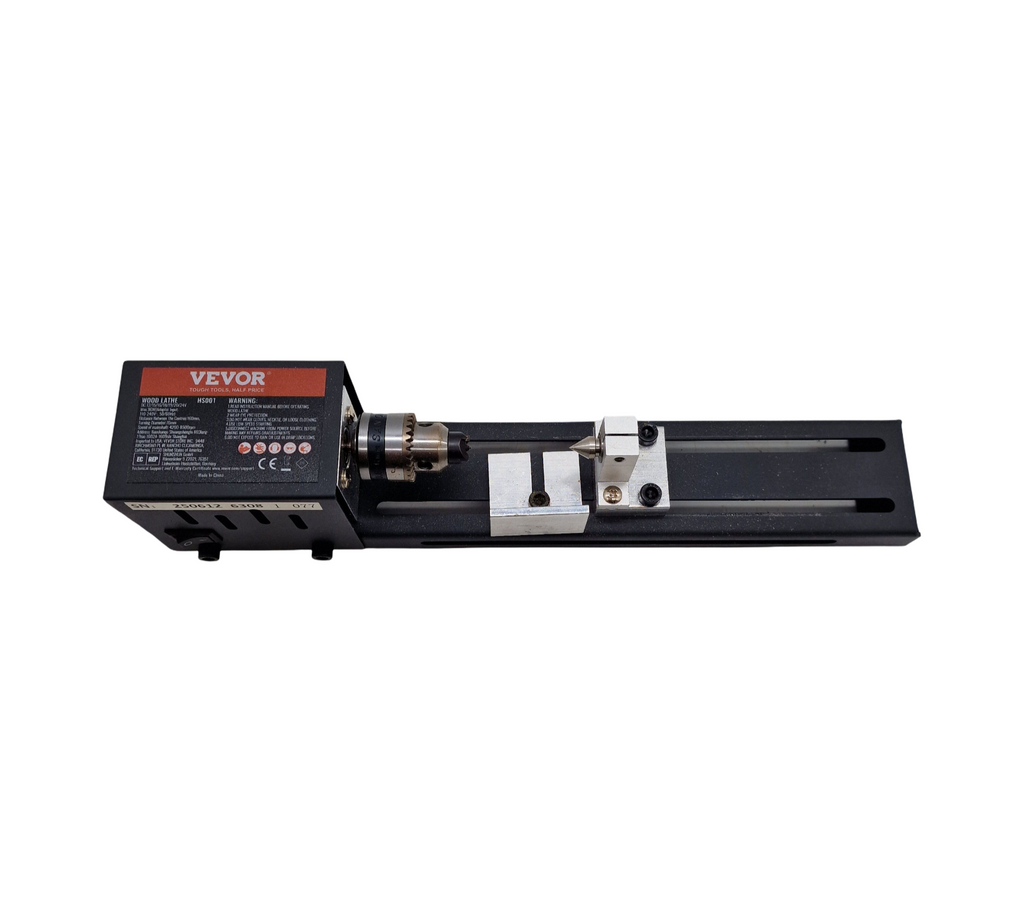 VEVOR Mini Drehbank 96W 70 mm 4250-8500 U/min 7-Gang