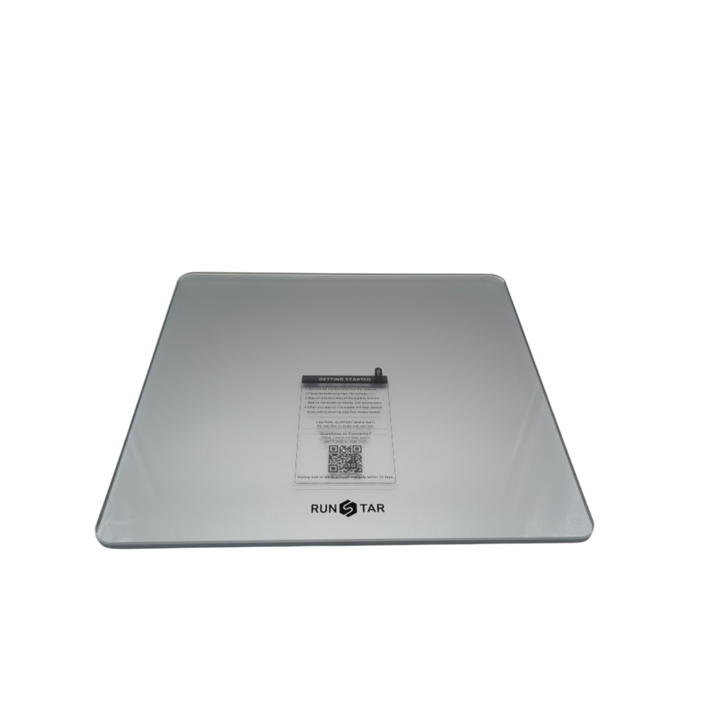 RunSTAR Digitale Personenwaage LCD Display 250 kg Extra Trittfläche