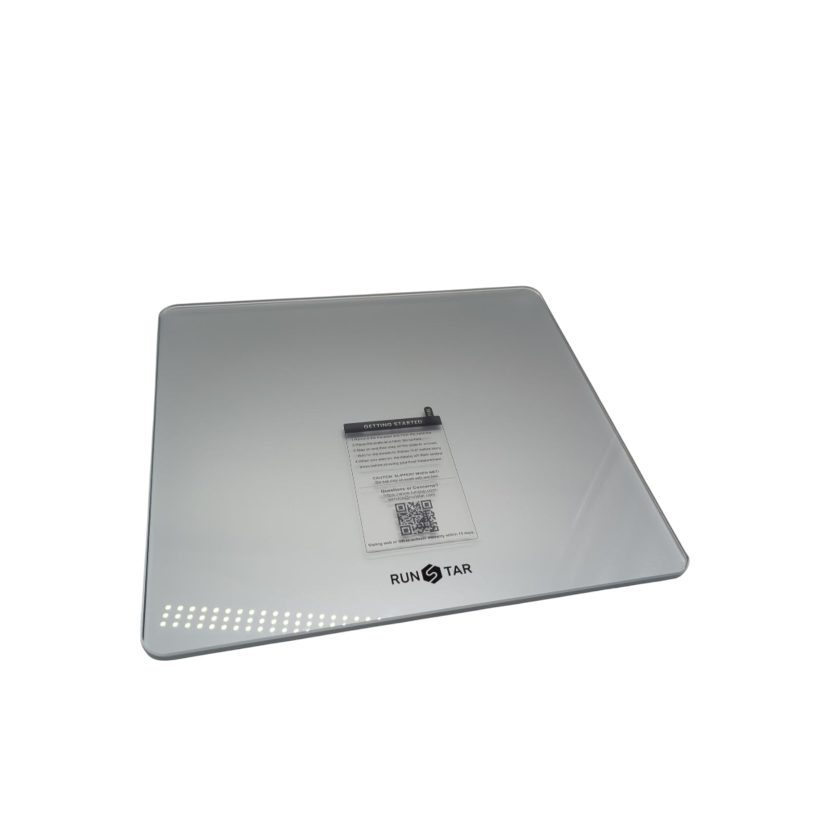 RunSTAR Digitale Personenwaage LCD Display 250 kg Extra Trittfläche