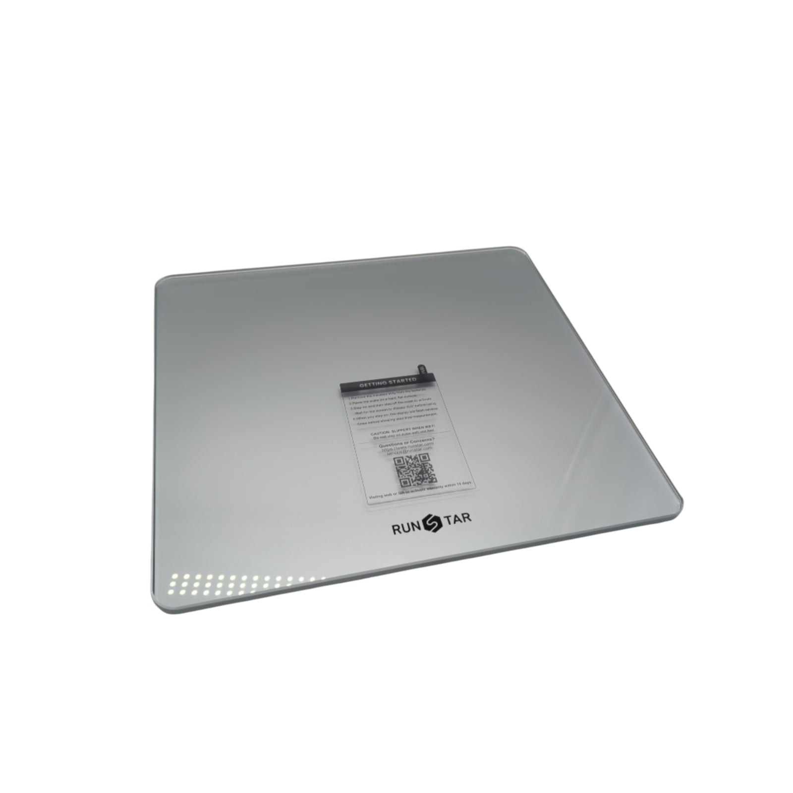 RunSTAR Digitale Personenwaage LCD Display 250 kg Extra Trittfläche