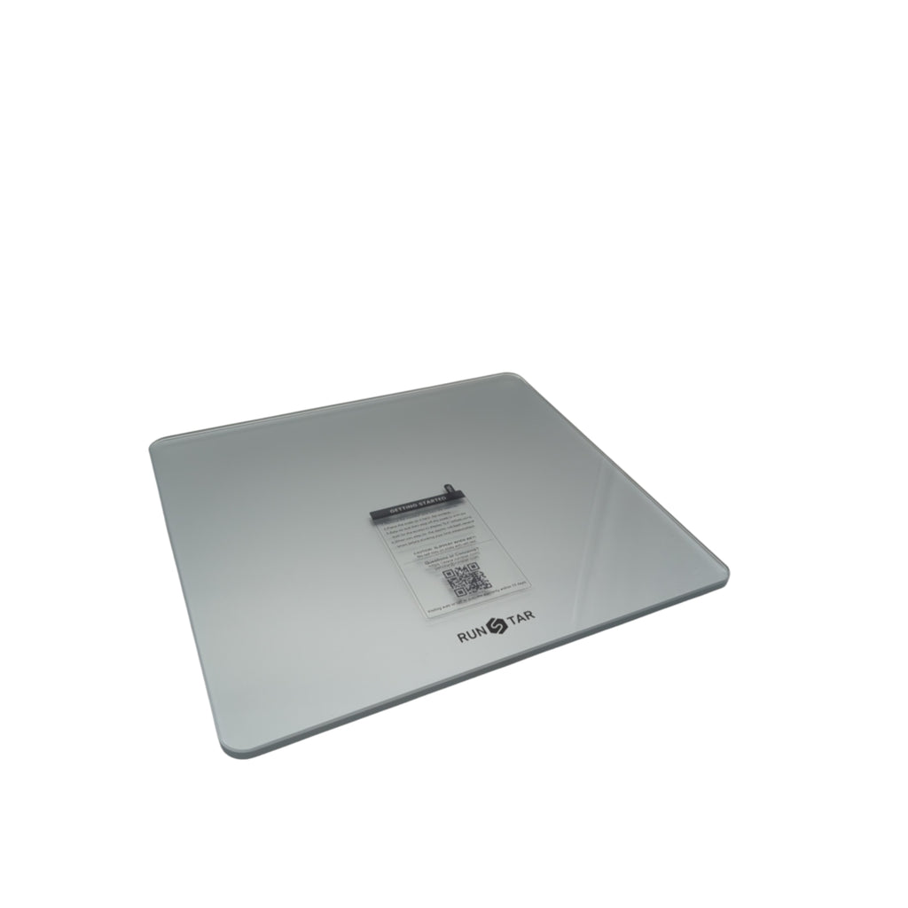 RunSTAR Digitale Personenwaage LCD Display 250 kg Extra Trittfläche