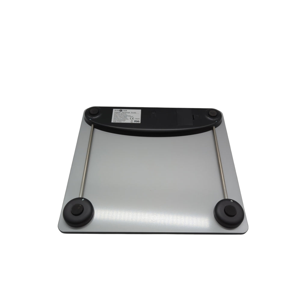 RunSTAR Digitale Personenwaage LCD Display 250 kg Extra Trittfläche
