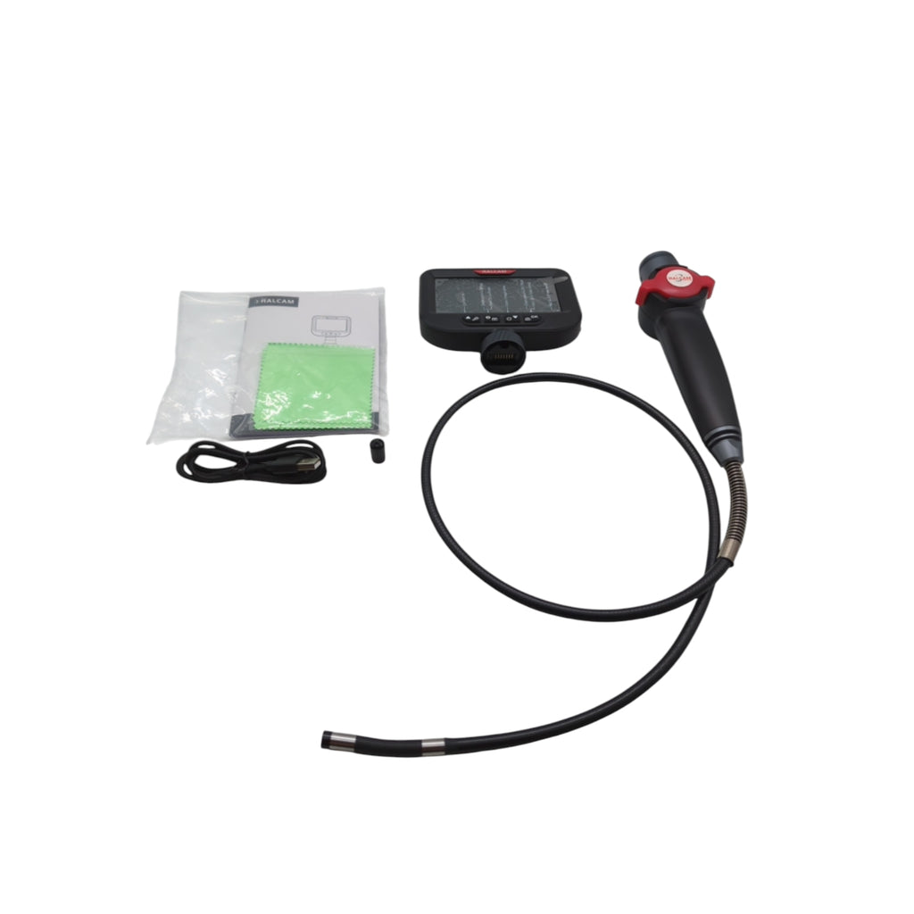 Ralcam Endoskopkamera 1080P Inspektionskamera 8,5mm 4,3 Zoll 6 LED