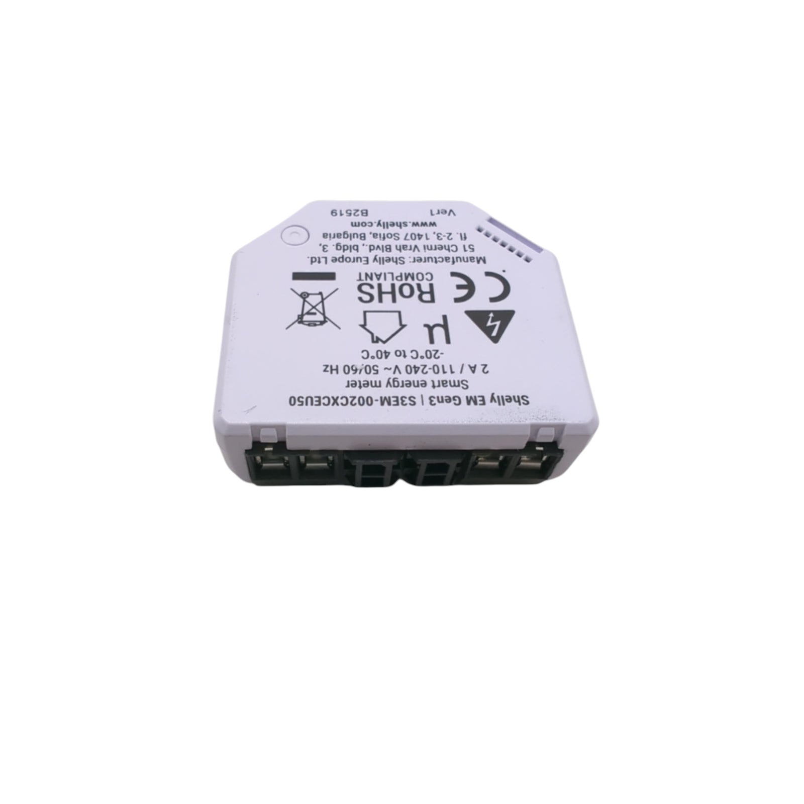Shelly EM Gen3 WLAN 2 Kanal 50A Stromwandler
