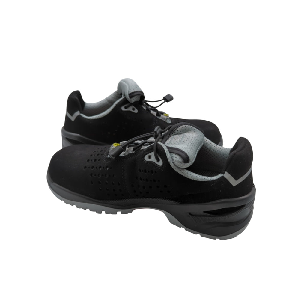 ELTEN Impulse Grey Low Sicherheitsschuhe ESD S1 Kunststoffkappe Gr. 38 Schwarz