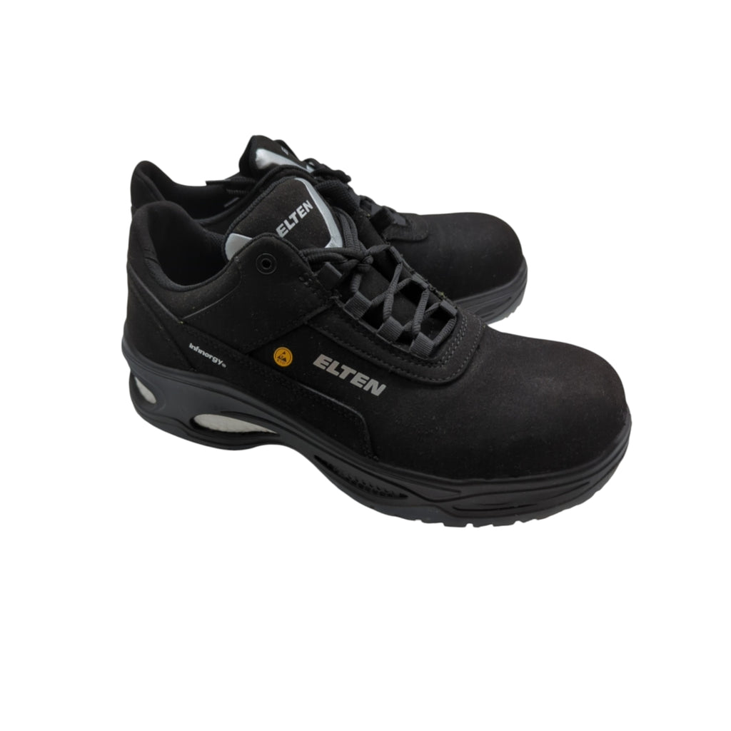 ELTEN Milow Low Sicherheitsschuhe ESD S2 Kunststoffkappe Gr. 42 Schwarz