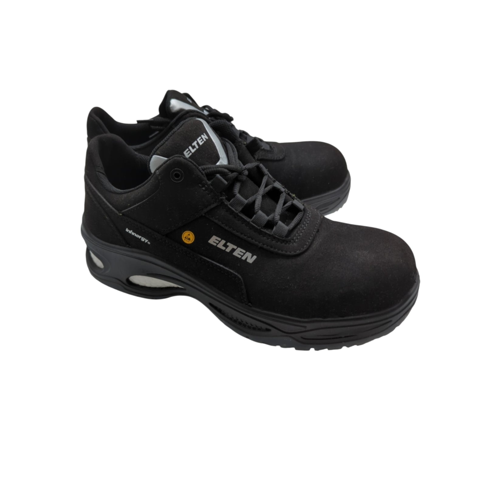 ELTEN Milow Low Sicherheitsschuhe ESD S2 Kunststoffkappe Gr. 42 Schwarz