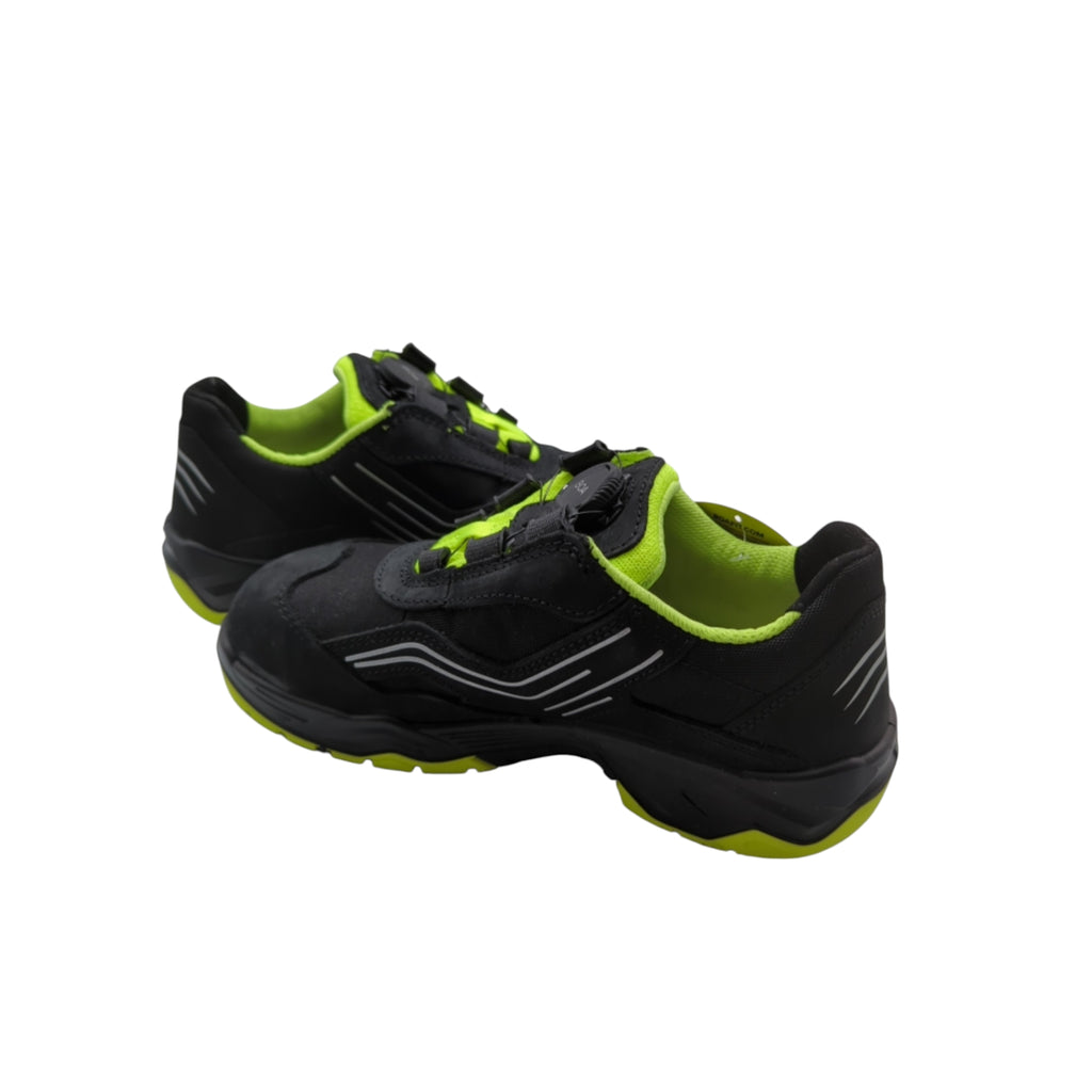 ELTEN Ambition BOA Low Sicherheitsschuhe ESD S2 Stahlkappe Gr. 39 Schwarz-Gelb