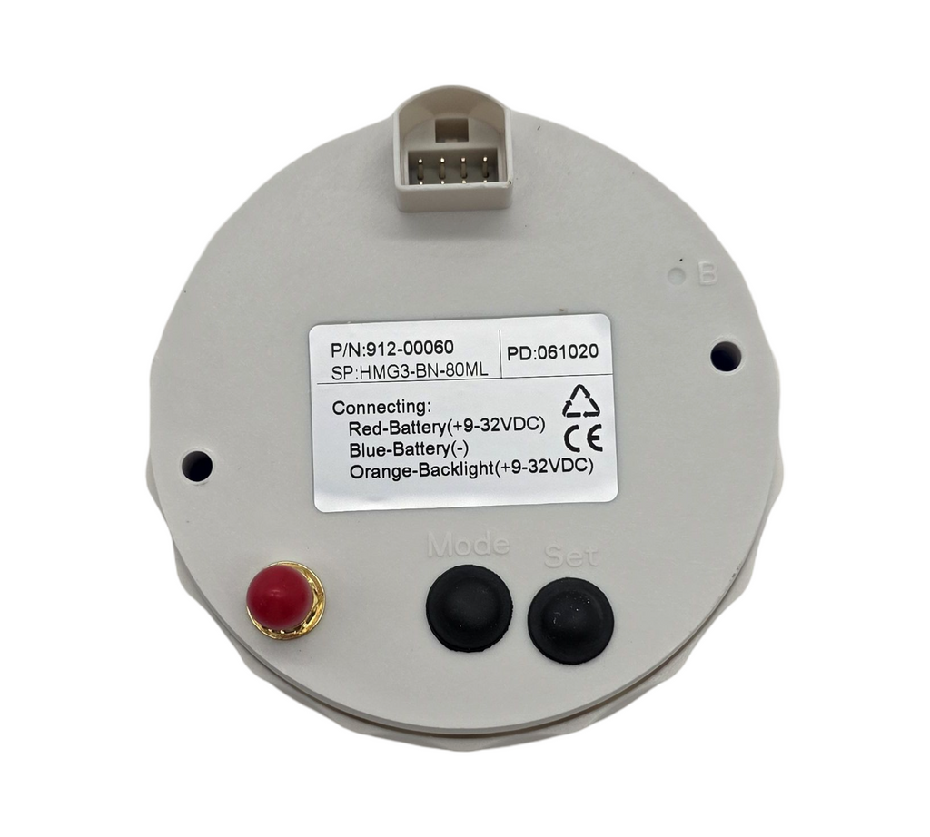 ELING GPS Tachometer für Auto, Motorrad und Boot, 0-80mph / 0-120km/h Kilometerzähler, 9-32V, 85 mm