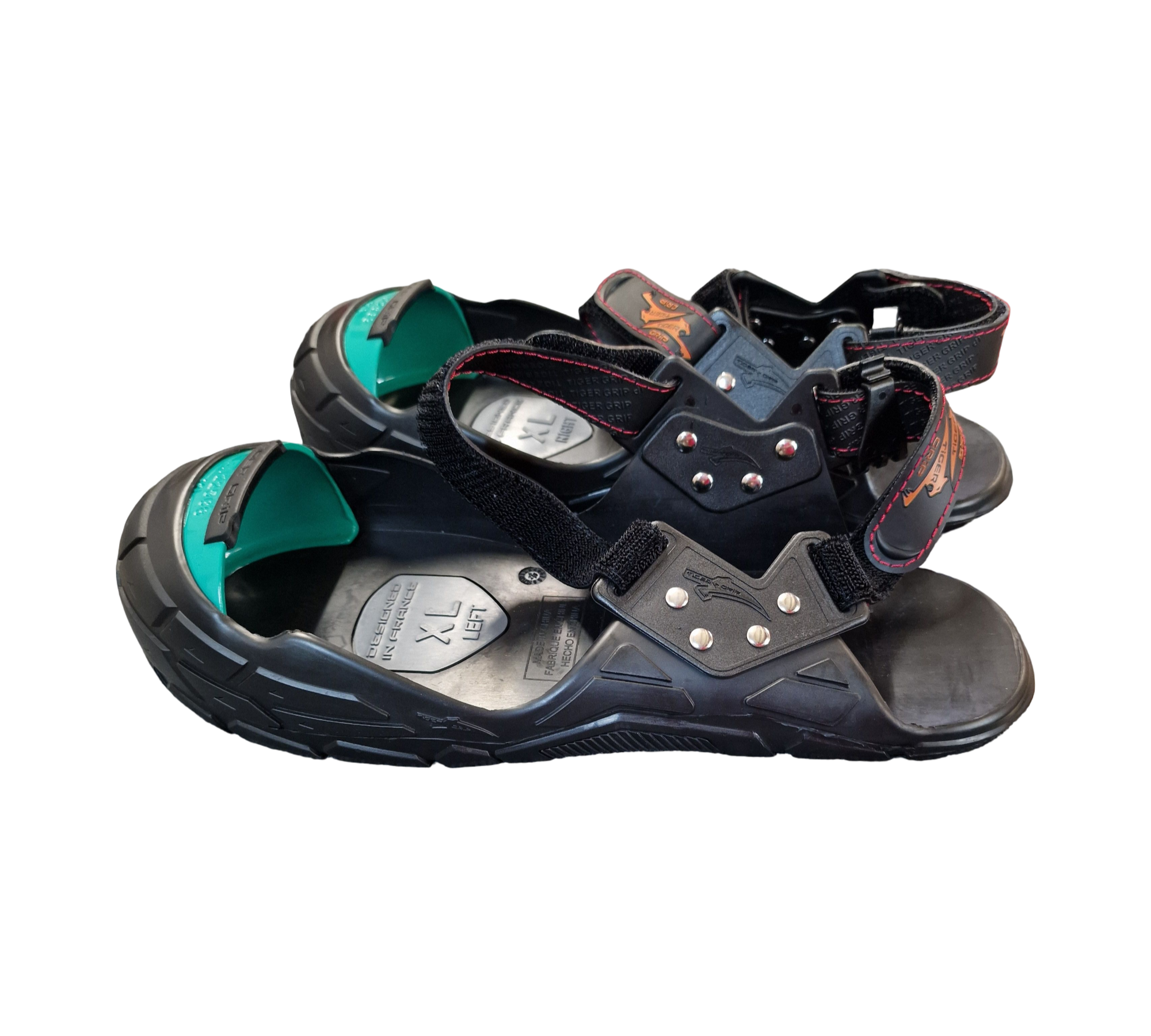 Tiger-Grip VISITOR PREMIUM Sicherheitsüberschuhe mit Schutzkappe, XL 45-47, Schwarz
