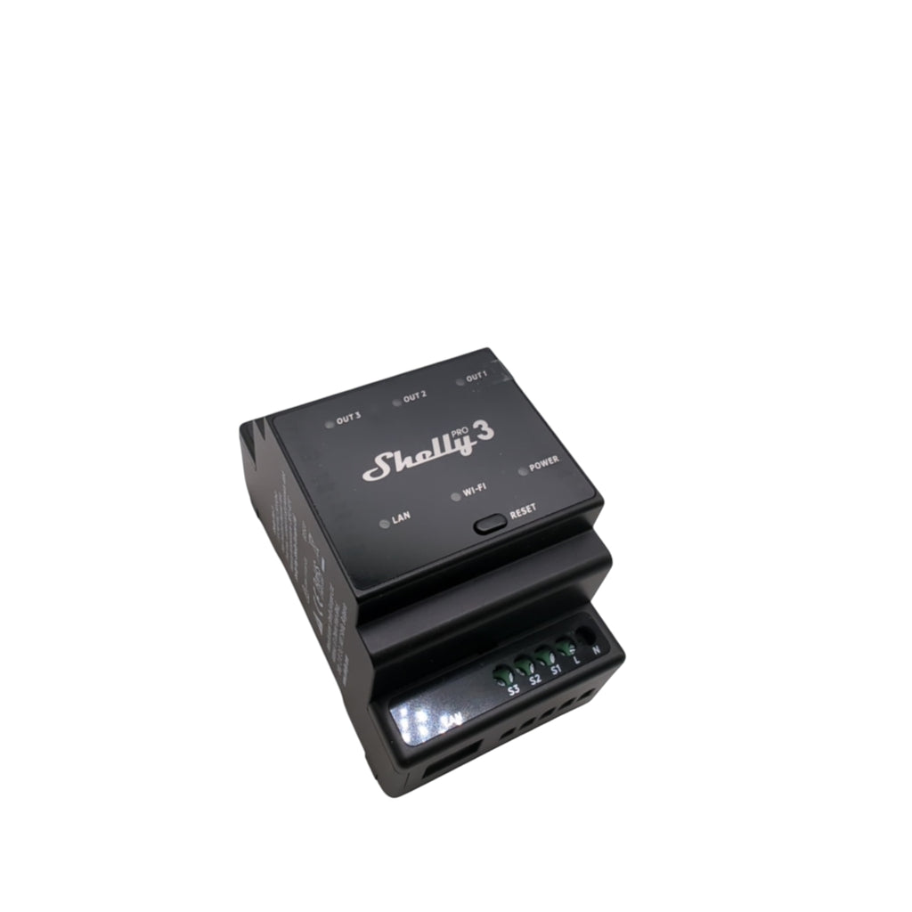 SHELLY Pro 3 Relais Schalter DIN-Hutschiene 3-Phasen 3-Kanal 48A