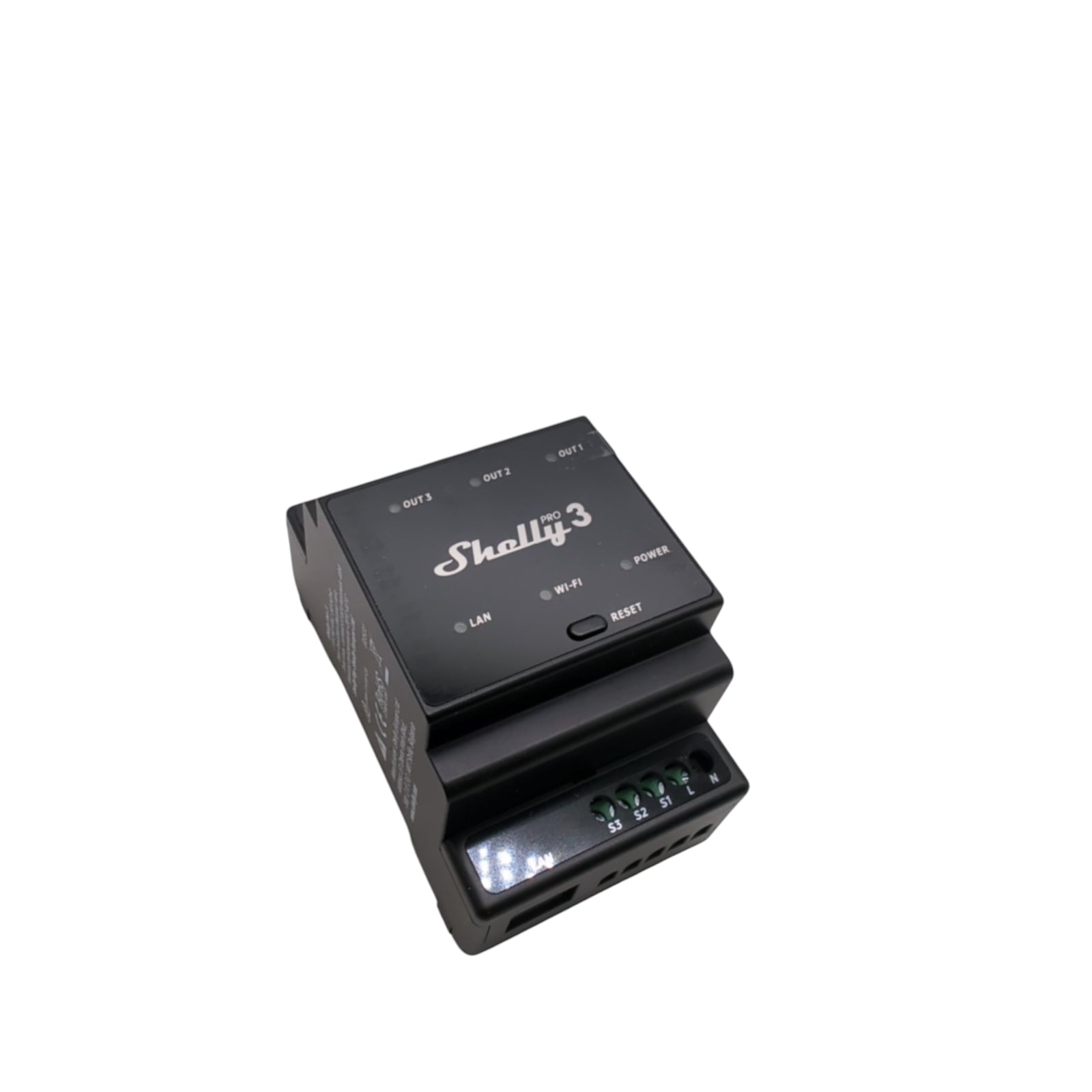 SHELLY Pro 3 Relais Schalter DIN-Hutschiene 3-Phasen 3-Kanal 48A