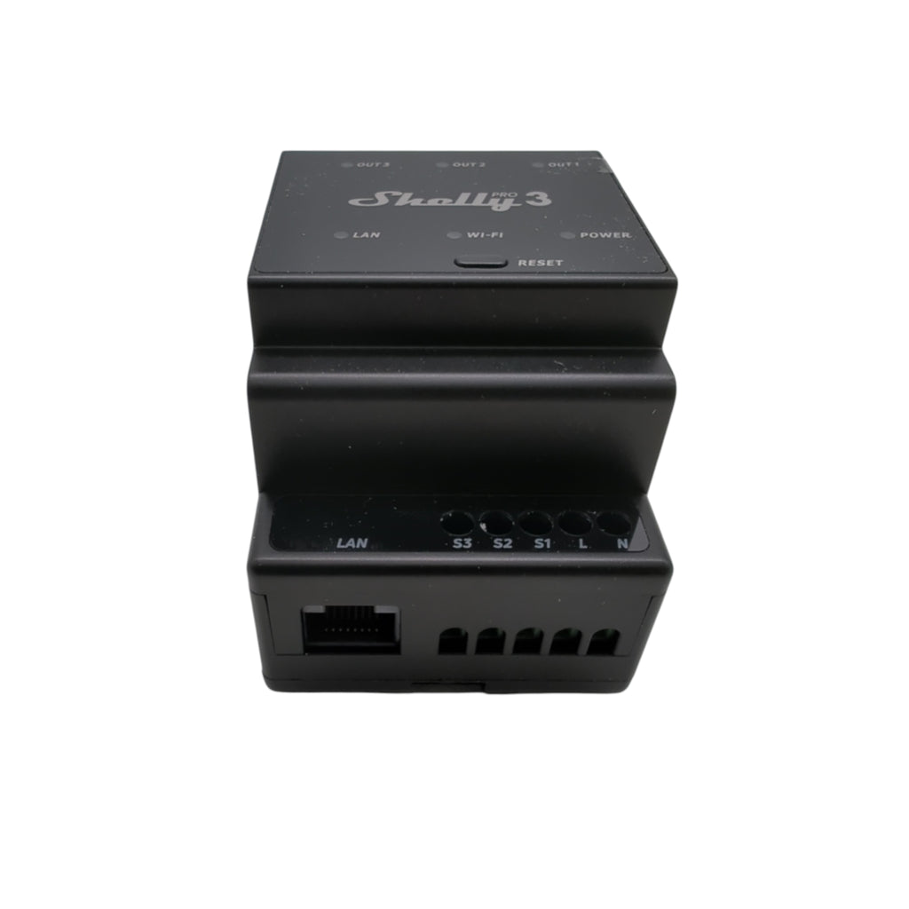 SHELLY Pro 3 Relais Schalter DIN-Hutschiene 3-Phasen 3-Kanal 48A