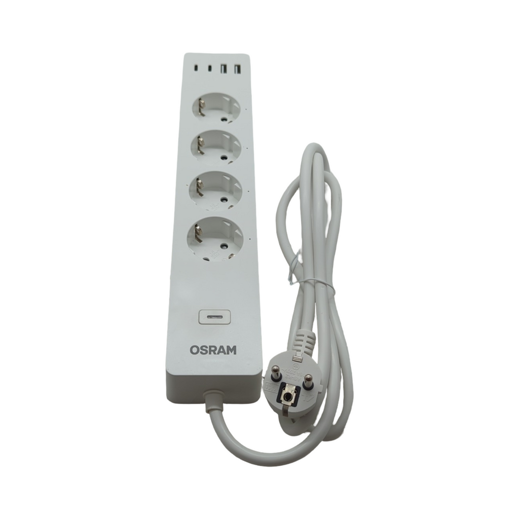 OSRAM SMART+ WiFi Intelligente 3-fach Steckdosenleiste mit Smart USB-Anschlüssen, IP20, für Smart Home Integration