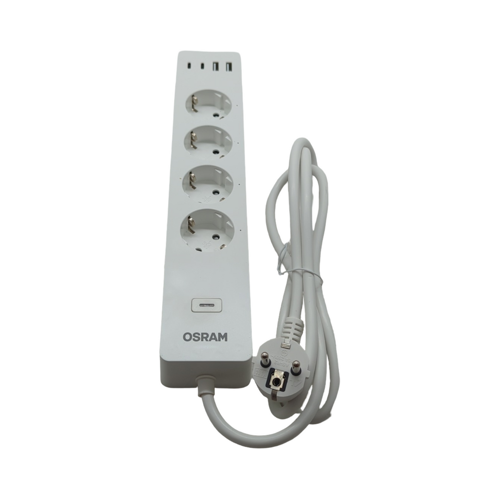 OSRAM SMART+ WiFi Intelligente 3-fach Steckdosenleiste mit Smart USB-Anschlüssen, IP20, für Smart Home Integration