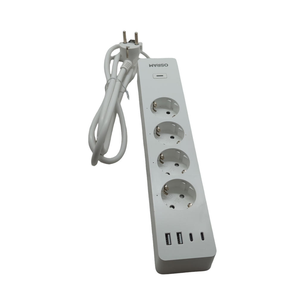 OSRAM SMART+ WiFi Intelligente 3-fach Steckdosenleiste mit Smart USB-Anschlüssen, IP20, für Smart Home Integration