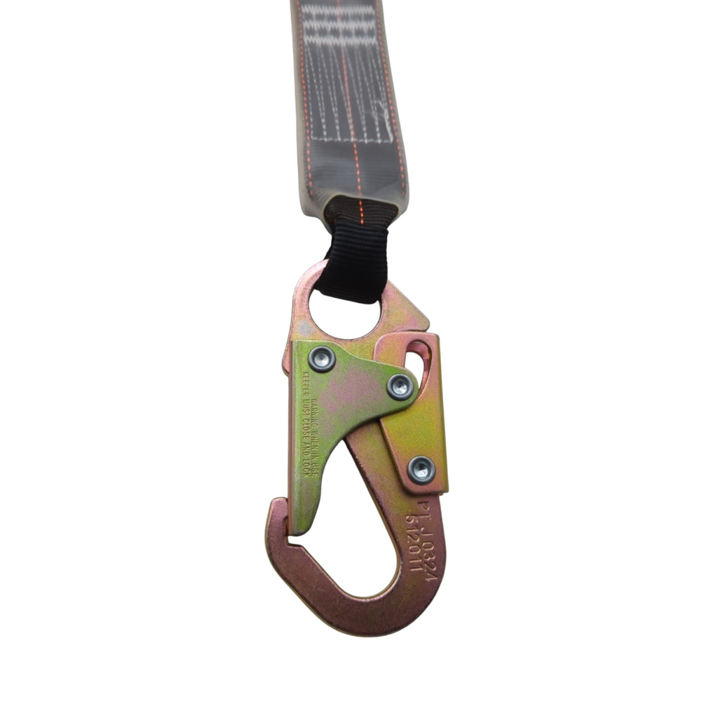 Portwest Doppelleine Sturzsicherung Stoßdämpfer 140kg 180cm Schwarz Orange