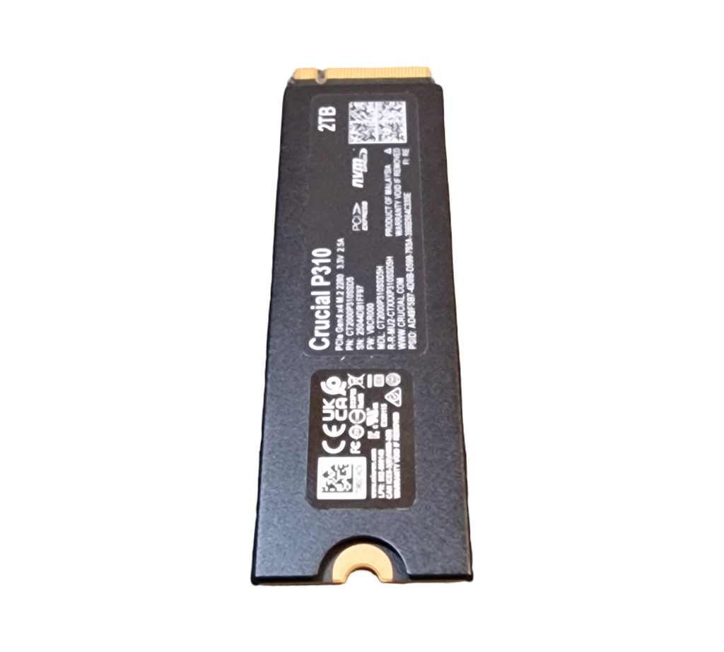 Crucial P310 2TB SSD PCIe Gen4 NVMe M.2 mit Kühlkörper für PS5