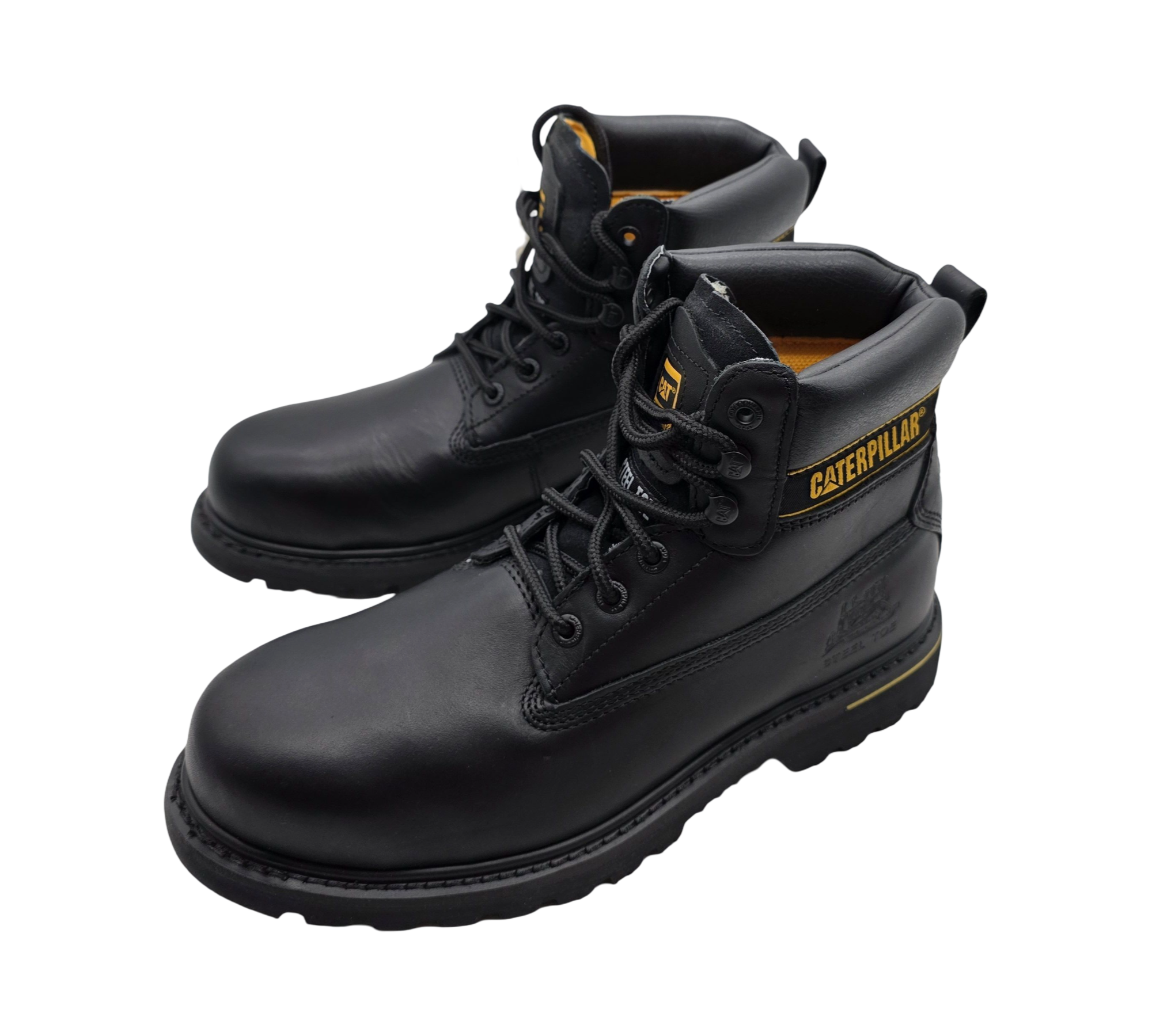 Caterpillar Holton SB Sicherheitsstiefel Herren Leder 708026 Gr. 43 Schwarz