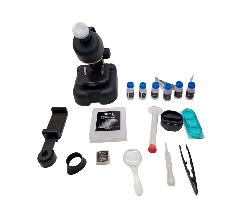 National Geographic Mikroskop 40-640x LED Durchlicht Smartphone-Adapter