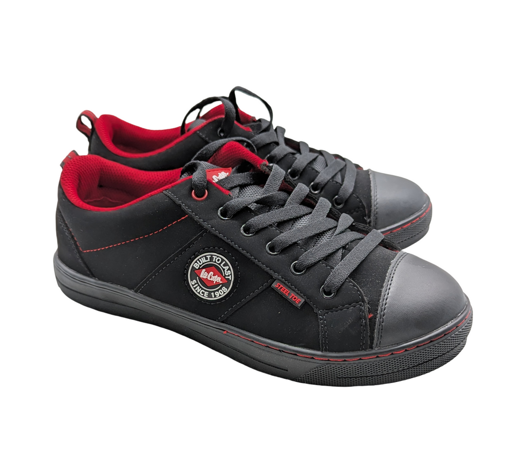 Lee Cooper LCSHOE054 Sicherheitsschuhe Retro Baseball SB SRA Gr. 39 Schwarz