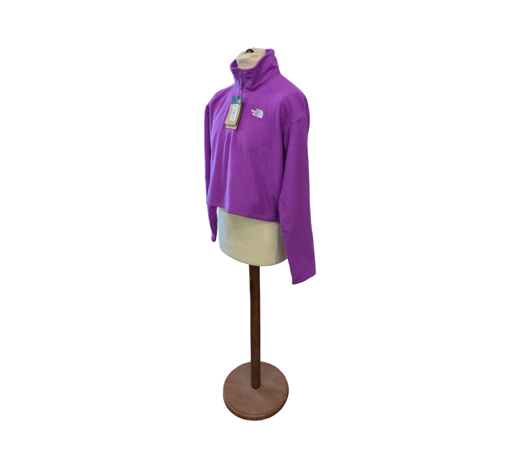 The North Face Glacier Pullover Sweatshirt Gr. L Lila Kaktusblüte