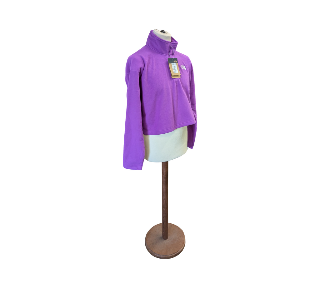 The North Face Glacier Pullover Sweatshirt Gr. L Lila Kaktusblüte