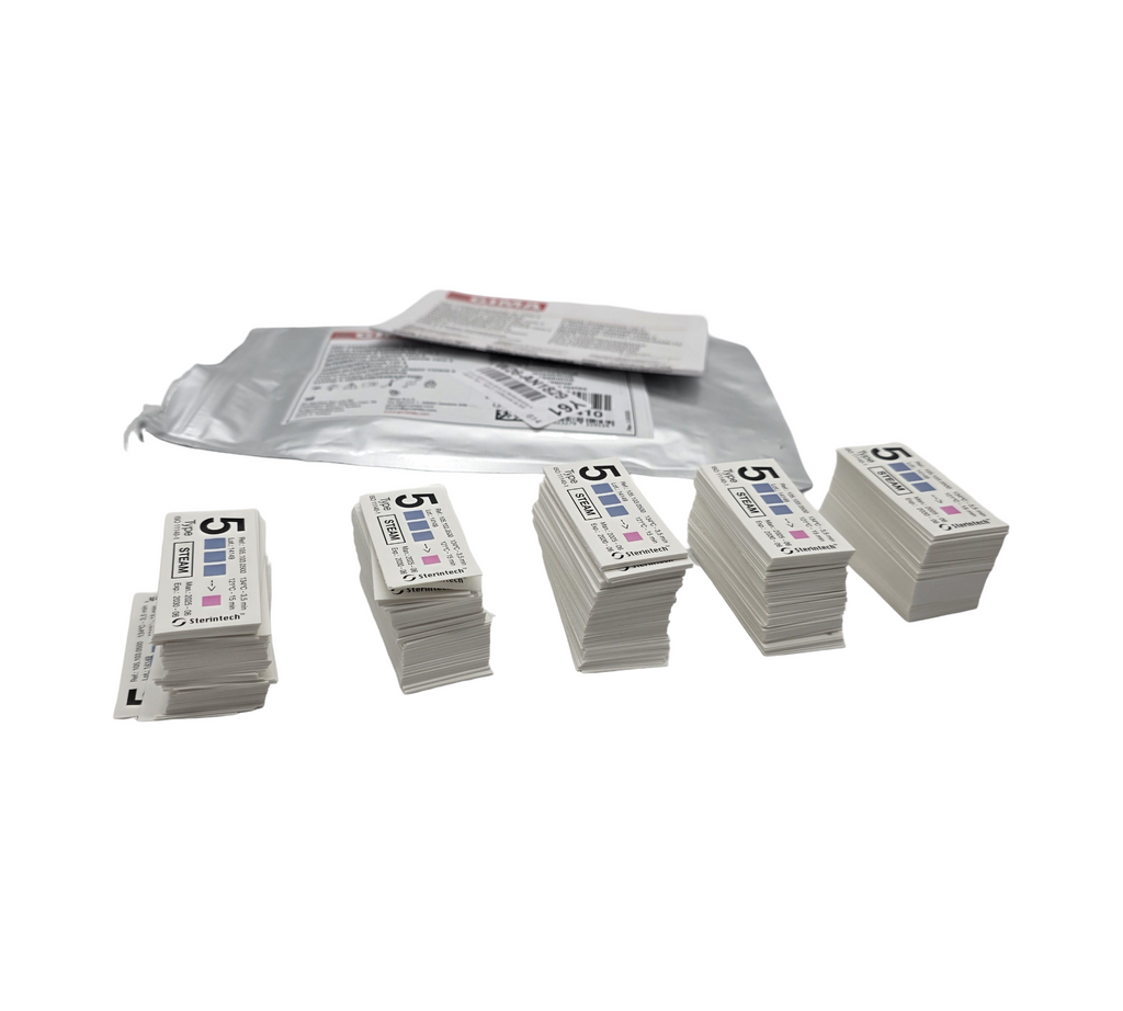 GIMA 35953 Sterilisationsindikator für Dampf Typ 5, Packung mit 500 Stück