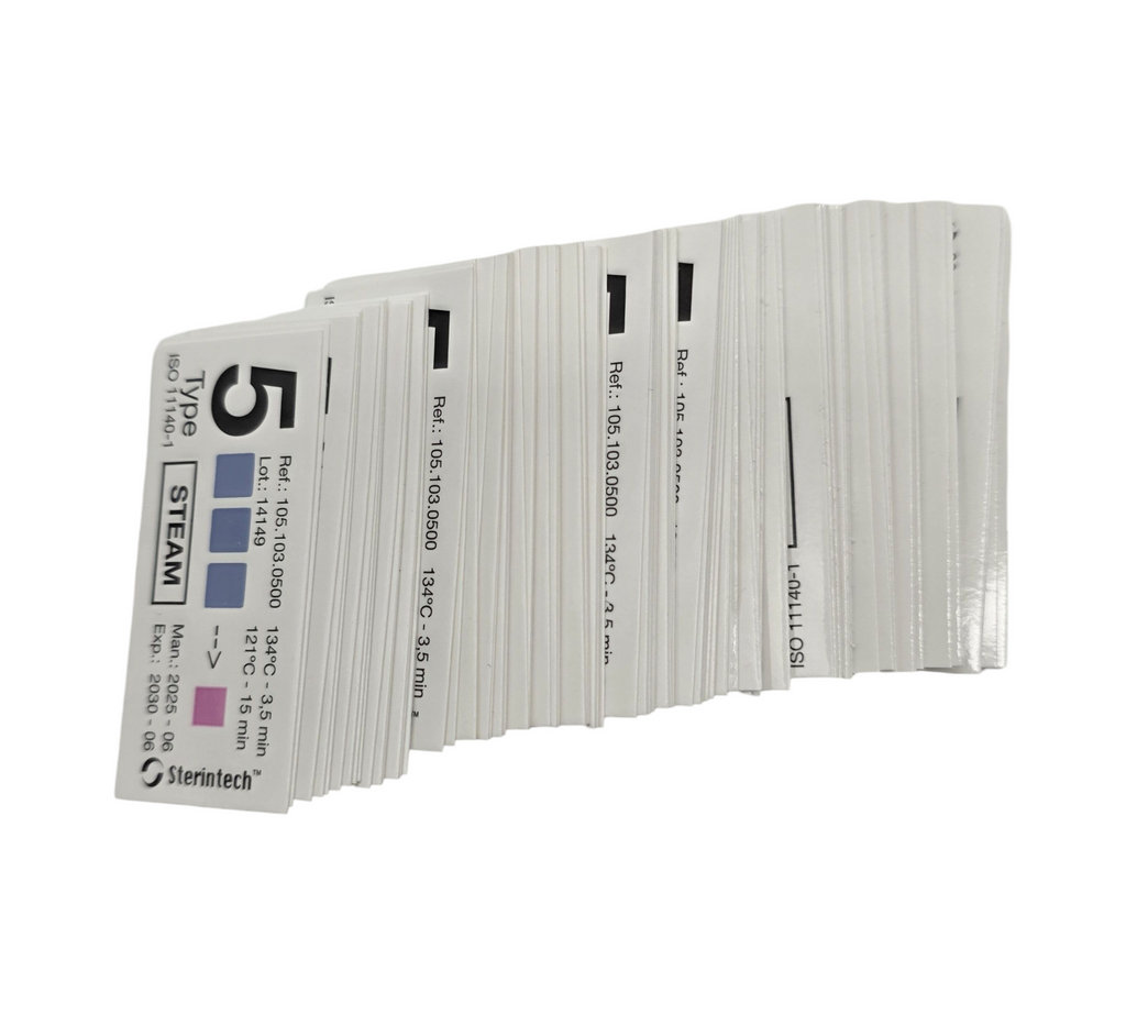 GIMA 35953 Sterilisationsindikator für Dampf Typ 5, Packung mit 500 Stück