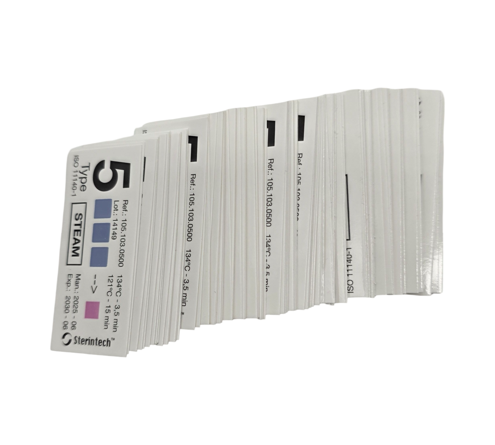 GIMA 35953 Sterilisationsindikator für Dampf Typ 5, Packung mit 500 Stück