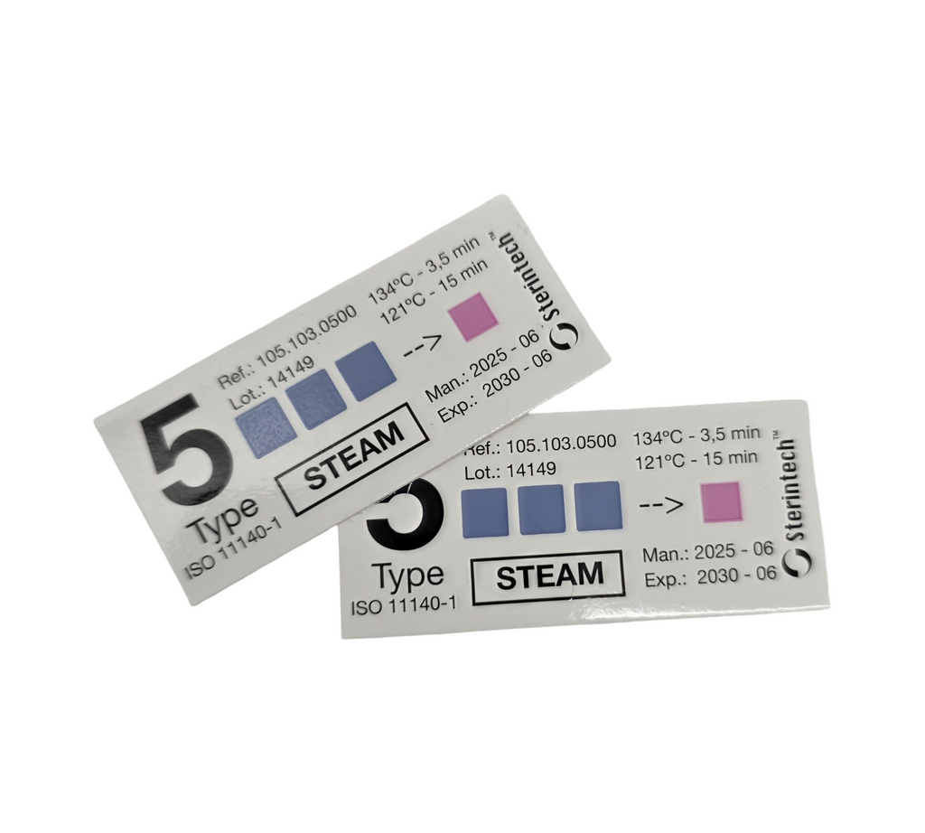 GIMA 35953 Sterilisationsindikator für Dampf Typ 5, Packung mit 500 Stück
