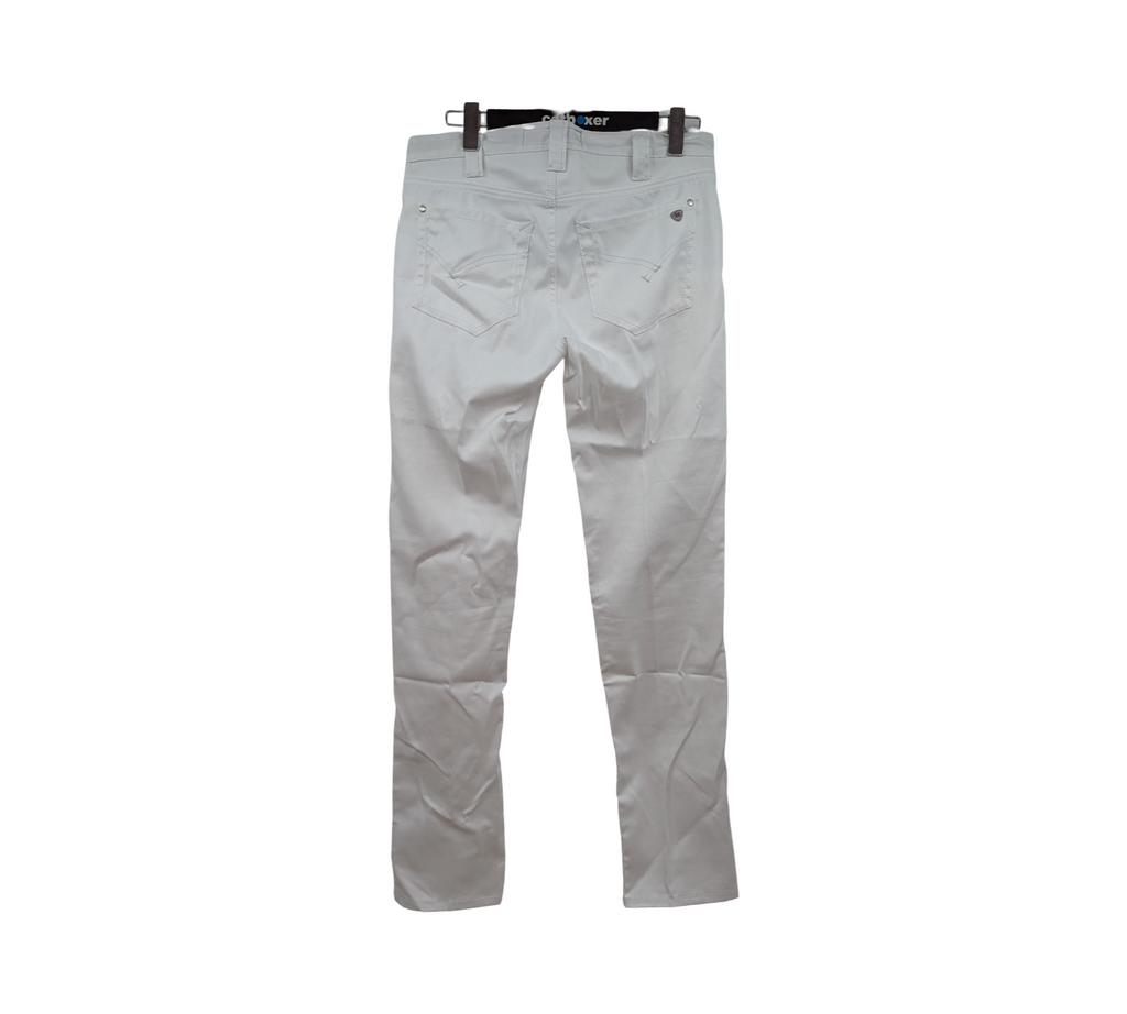 BP Med 1733-687-21 Herrenjeans Herren Hose schlank Gr. 33/34 Weiß