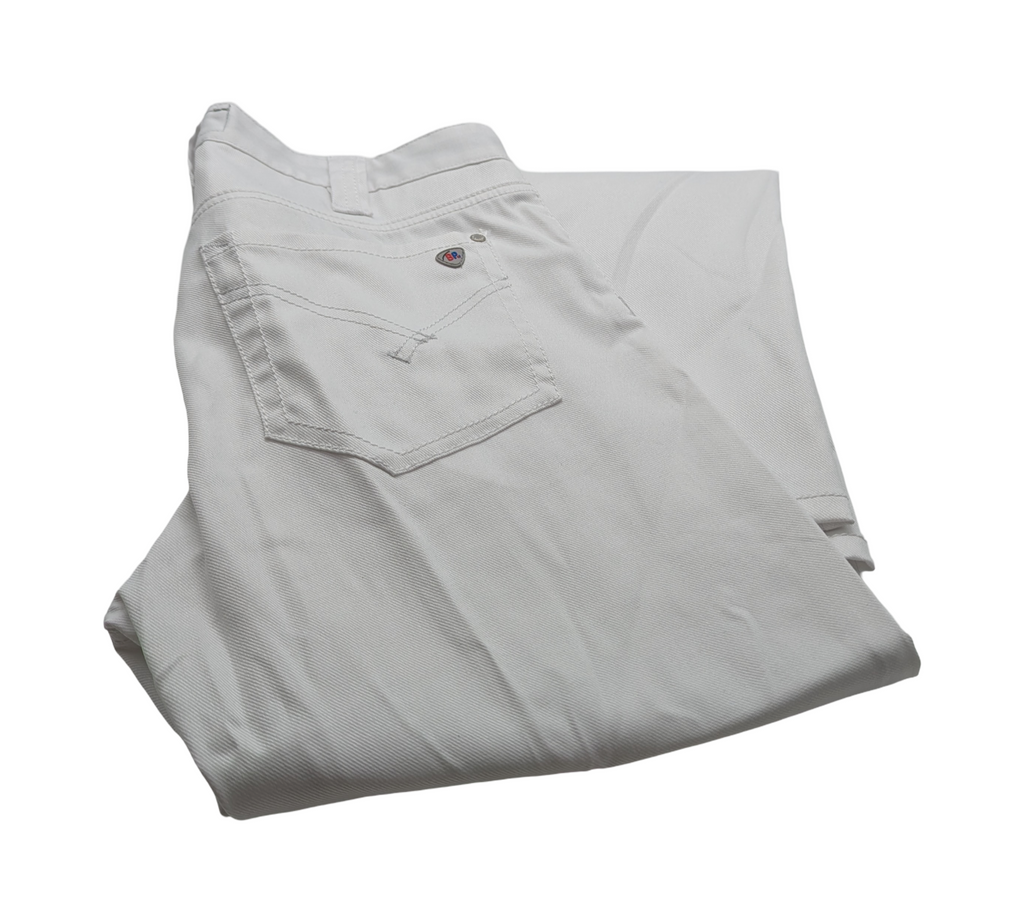 BP Med 1733-687-21 Herrenjeans Herren Hose schlank Gr. 33/34 Weiß