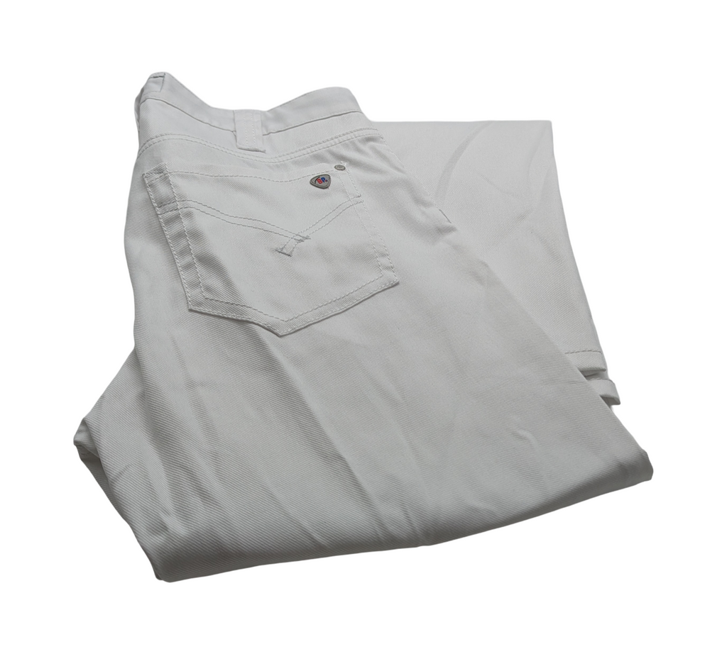 BP Med 1733-687-21 Herrenjeans Herren Hose schlank Gr. 33/34 Weiß