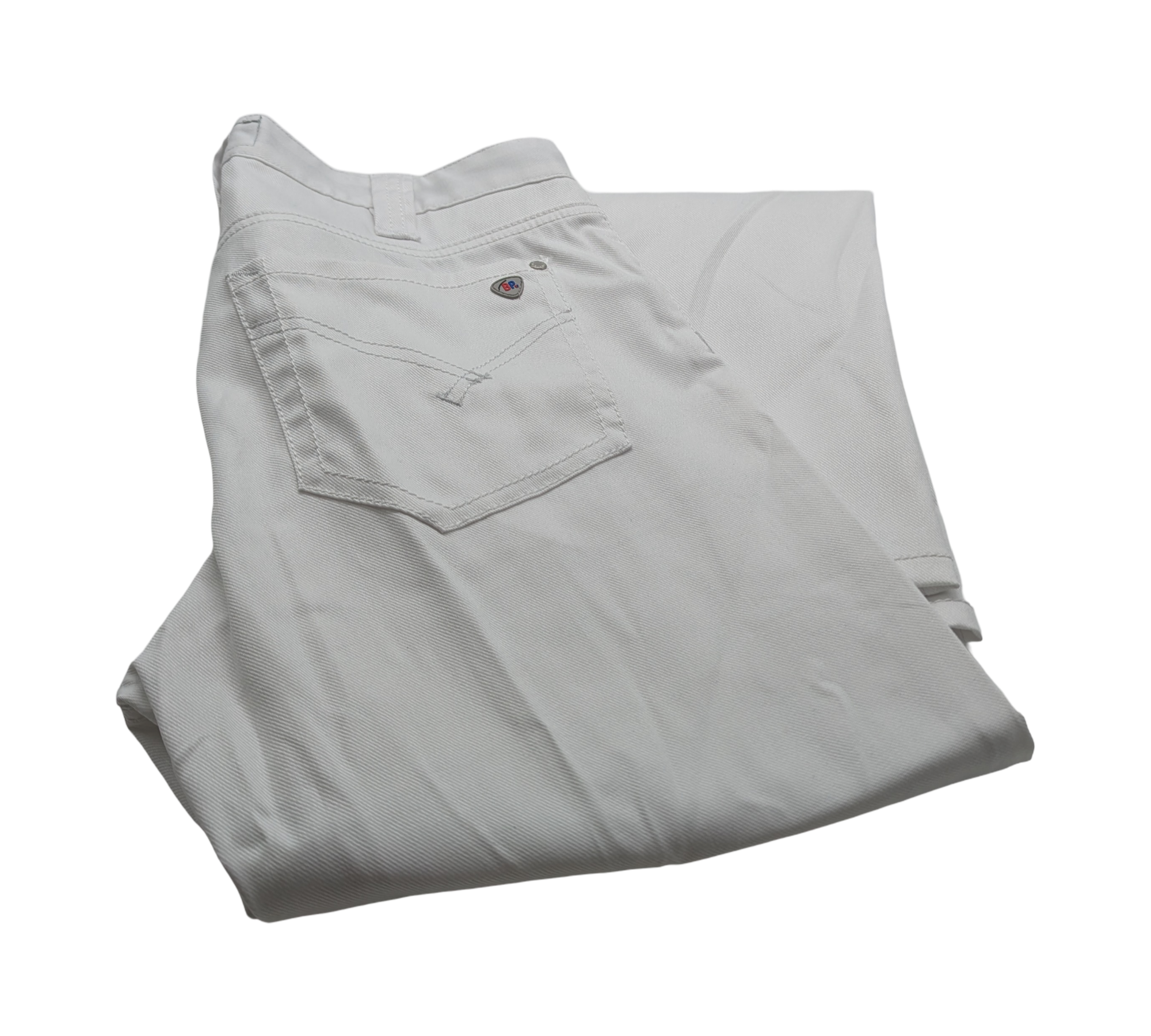 BP Med 1733-687-21 Herrenjeans Herren Hose schlank Gr. 33/34 Weiß