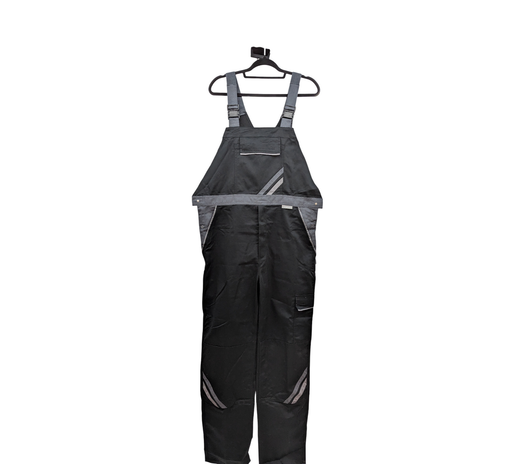 Planam Highline 2712 Arbeitshose Latzhose Herren Gr. 114 Schwarz Schiefer Zink