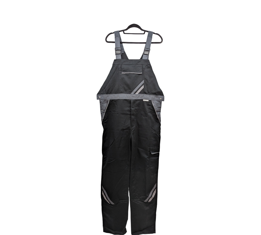 Planam Highline 2712 Arbeitshose Latzhose Herren Gr. 114 Schwarz Schiefer Zink