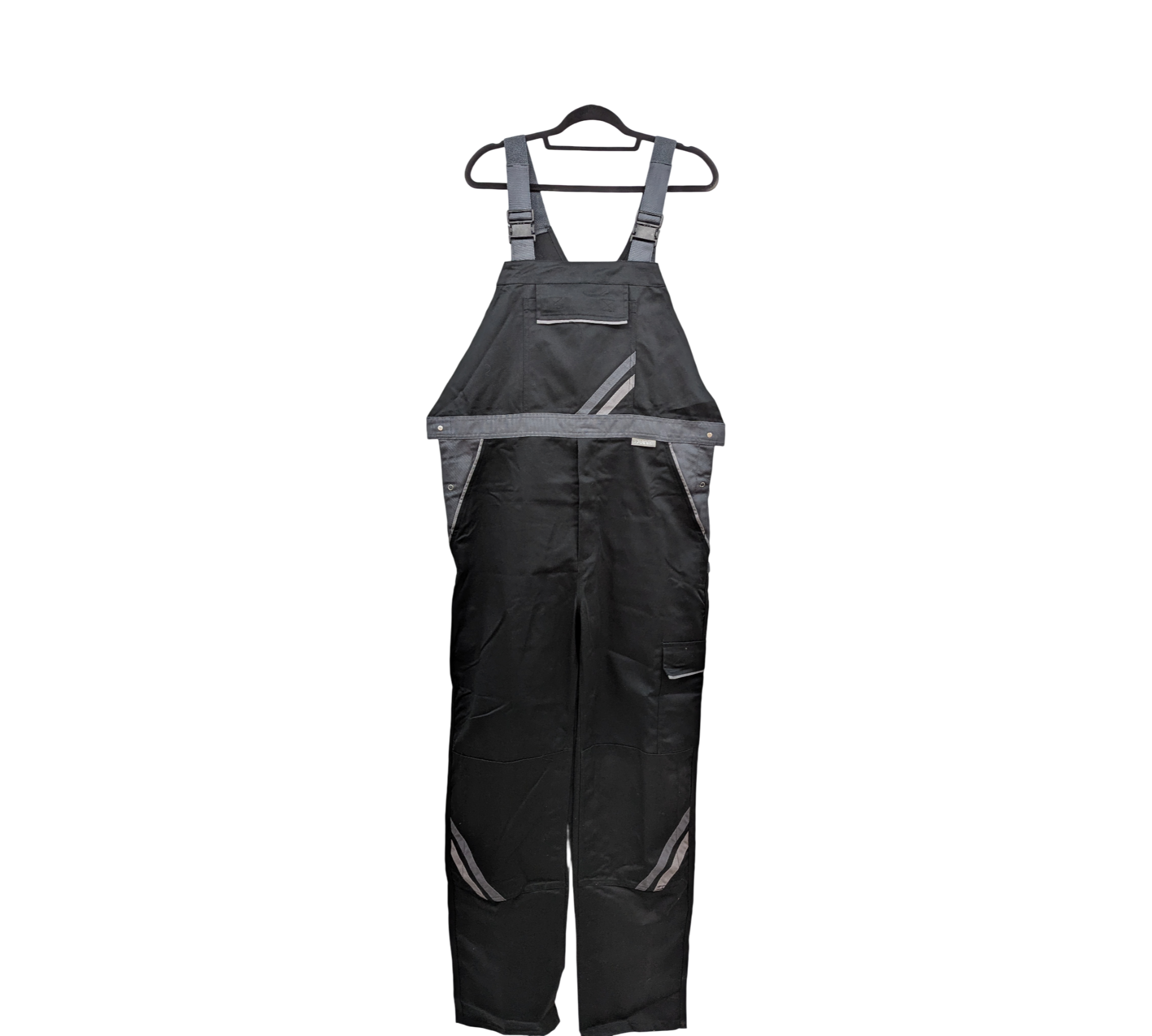 Planam Highline 2712 Arbeitshose Latzhose Herren Gr. 114 Schwarz Schiefer Zink