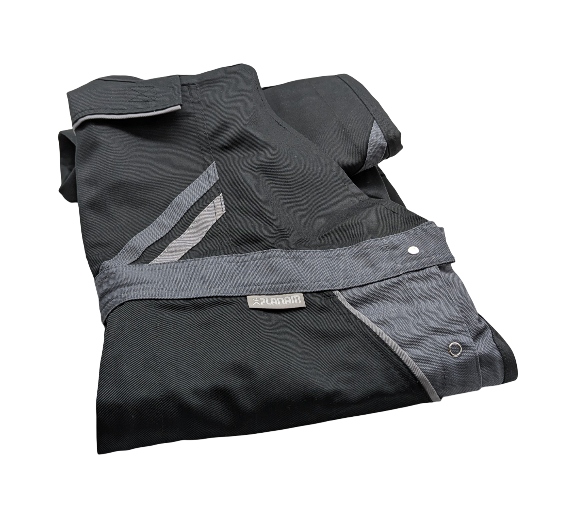 Planam Highline 2712 Arbeitshose Latzhose Herren Gr. 114 Schwarz Schiefer Zink