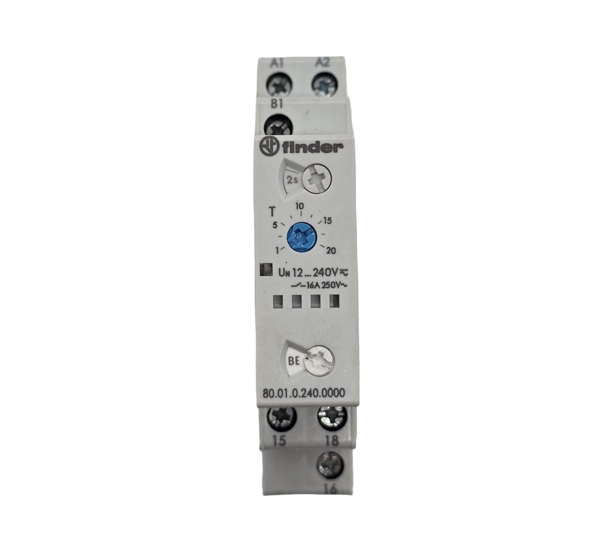 Finder 800102400000PAS Zeitrelais Multifunktion 16A 12-240 VAC/DC 0,1s-24h