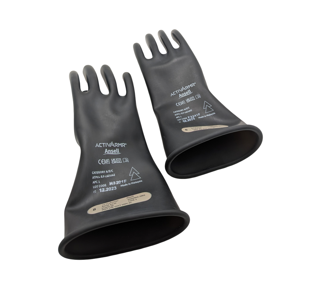 Ansell ActivArmr Schutzhandschuhe Elektriker Gummi Klasse 00 500V