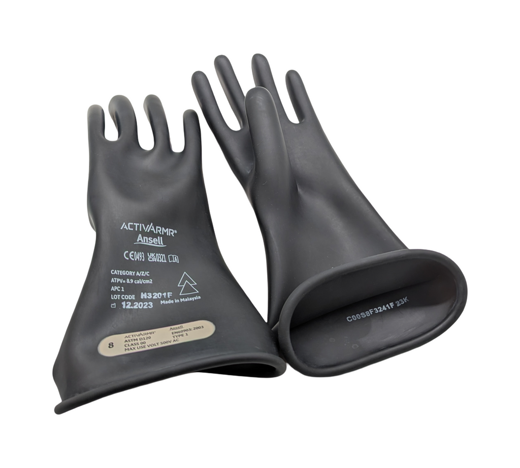 Ansell ActivArmr Schutzhandschuhe Elektriker Gummi Klasse 00 500V
