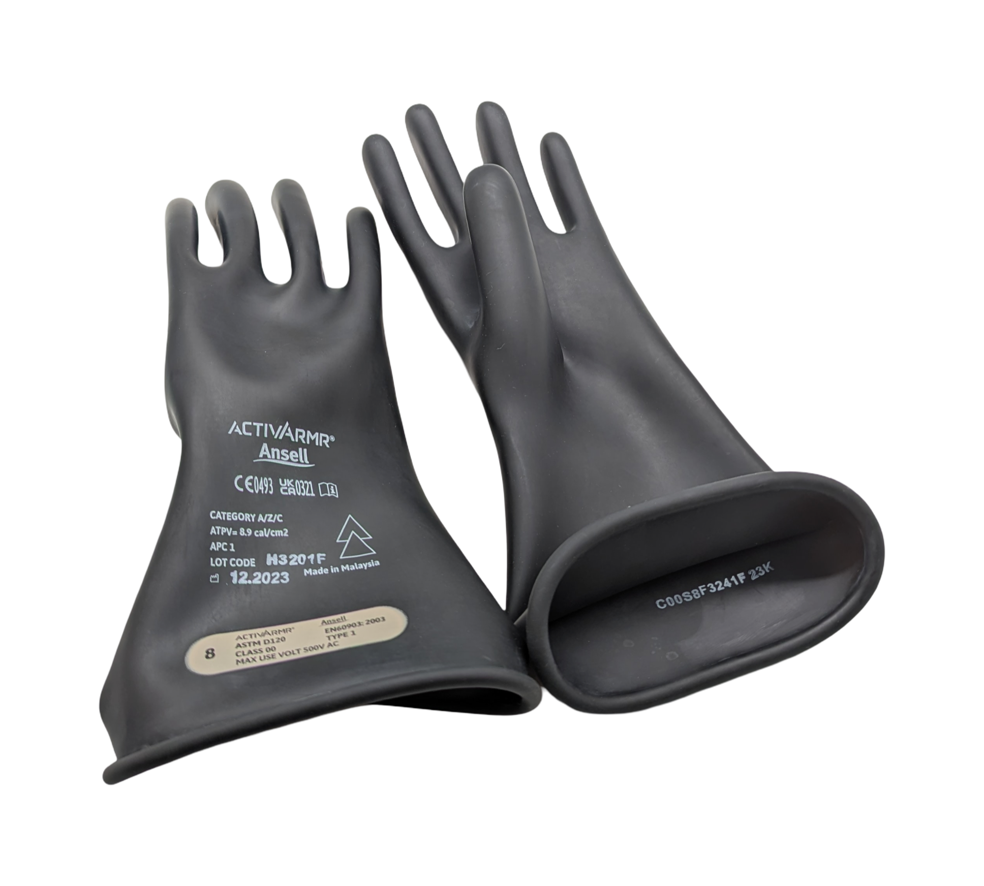 Ansell ActivArmr Schutzhandschuhe Elektriker Gummi Klasse 00 500V