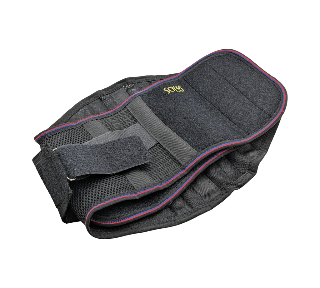 SOLES Rückenbandage Lumbosakral-Korsett Neopren verstellbar Unisex Schwarz