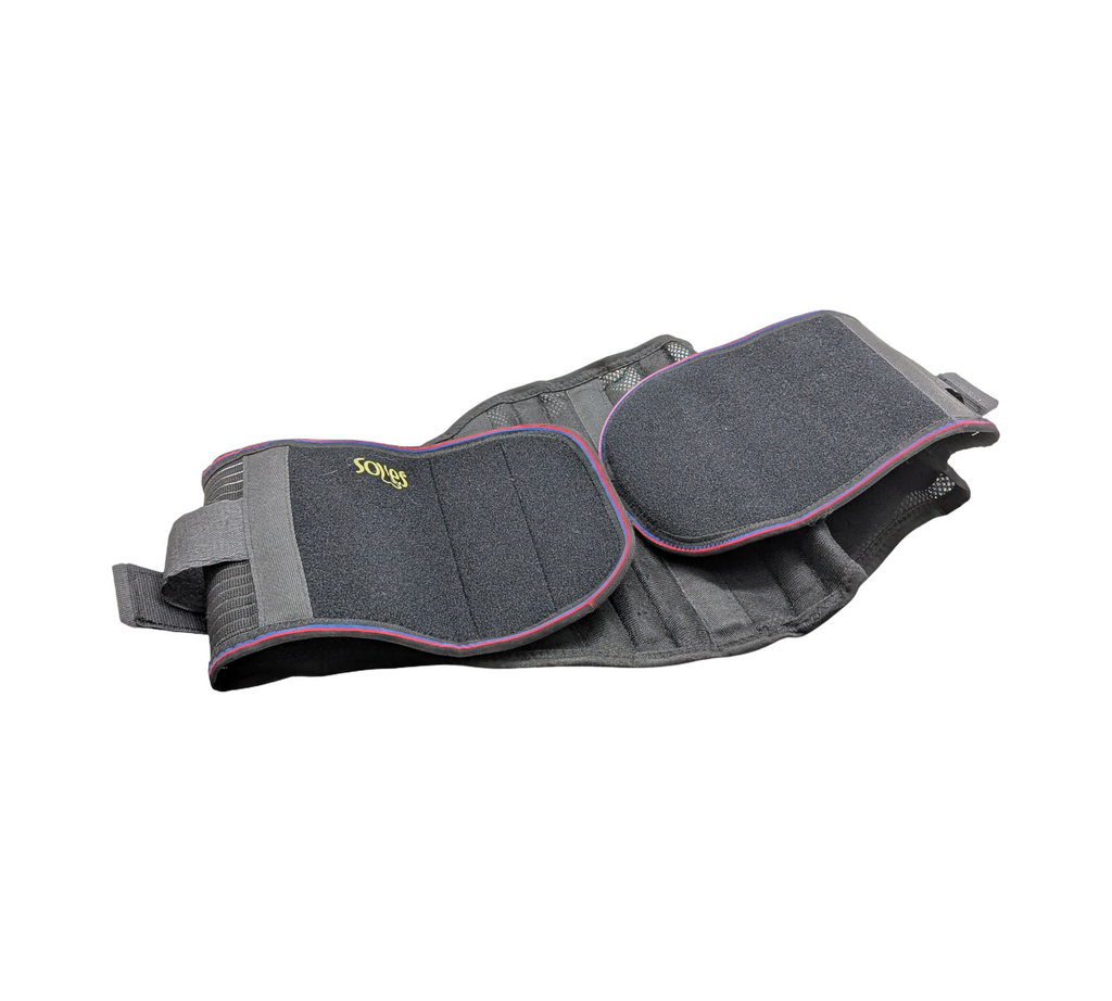 SOLES Rückenbandage Lumbosakral-Korsett Neopren verstellbar Unisex Schwarz
