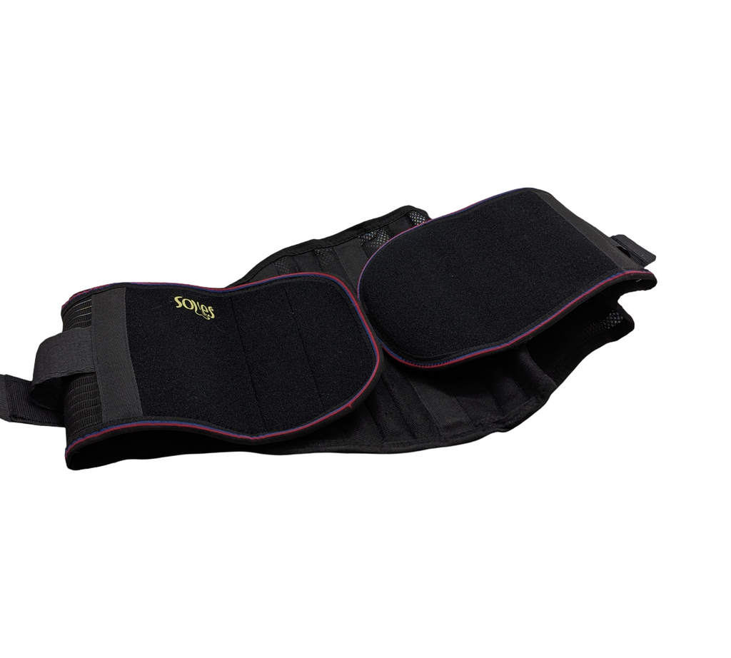 SOLES Rückenbandage Lumbosakral-Korsett Neopren verstellbar Unisex Schwarz
